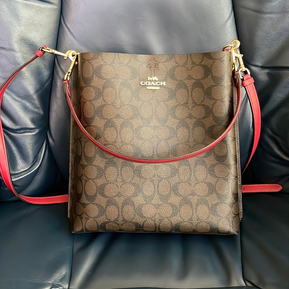 Genuine leather Coach bag